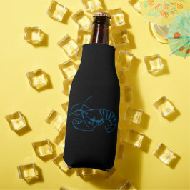 Enfriador De Botellas Langosta Azul Arte de Dibujo Simple de Animales Ma