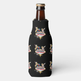 Enfriador De Botellas Letrero de Bienvenida a Las Vegas en Fondo Estrell