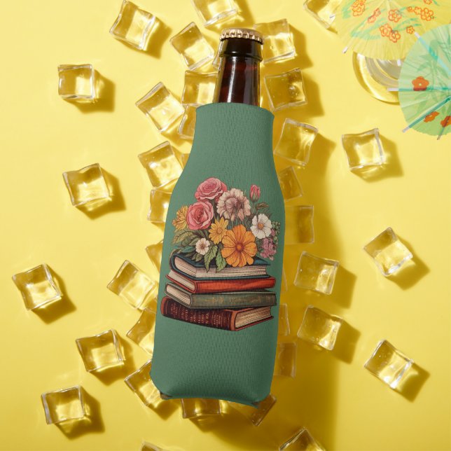 Enfriador De Botellas Libros Retro de Flores Silvestres (Verano in situ)