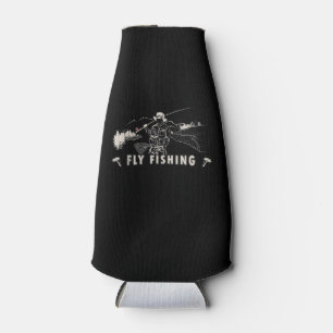 Enfriador De Botellas Línea de pescadores de trucha de rollo marrón