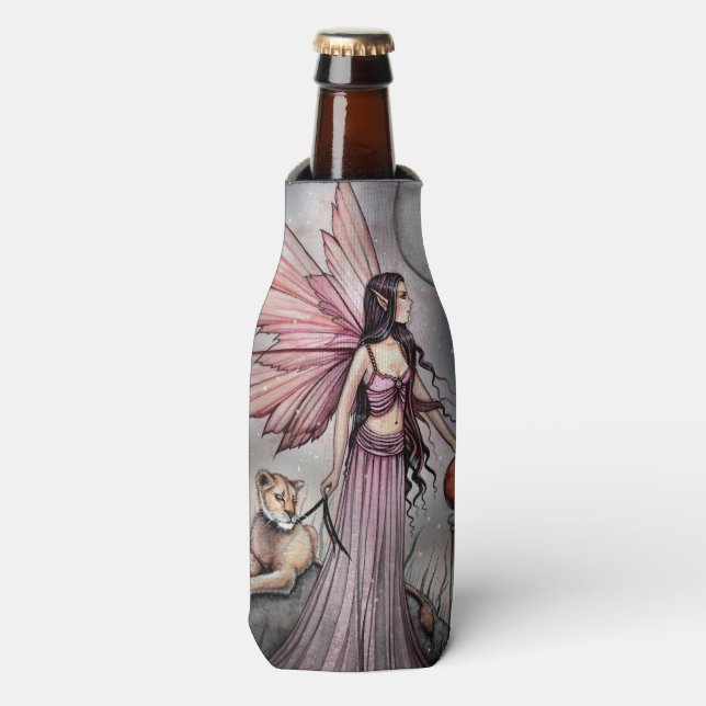 Enfriador De Botellas Lionheart Gothasy Fantasy Fairy Art (Frente de la botella)