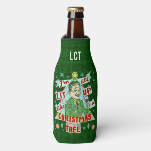Enfriador De Botellas Lit de consumición retro del hombre del humor del