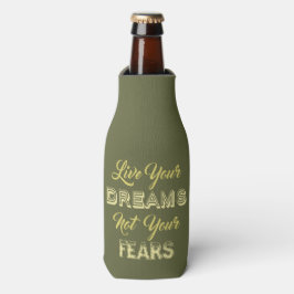Enfriador De Botellas Live Your Dreams nombre personalizado y refrigerad