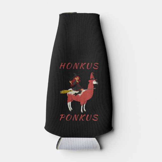 Enfriador De Botellas Llama Lovers | Honkus Ponkus Witch Riding Llama (Anverso)