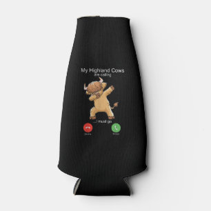 Enfriador De Botellas Llaman a vaca escocesa en altiplano