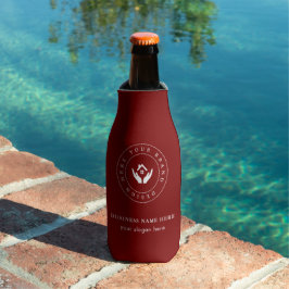 Enfriador De Botellas Logotipo de Personalizado Minimalista simple y pro