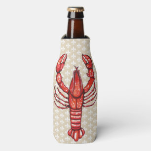Enfriador De Botellas Louisiana Cajun Crawfish & Fleur De Lis