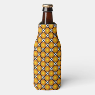 Enfriador De Botellas Luminosos puntos dorados Patrón de Entramado Blanc