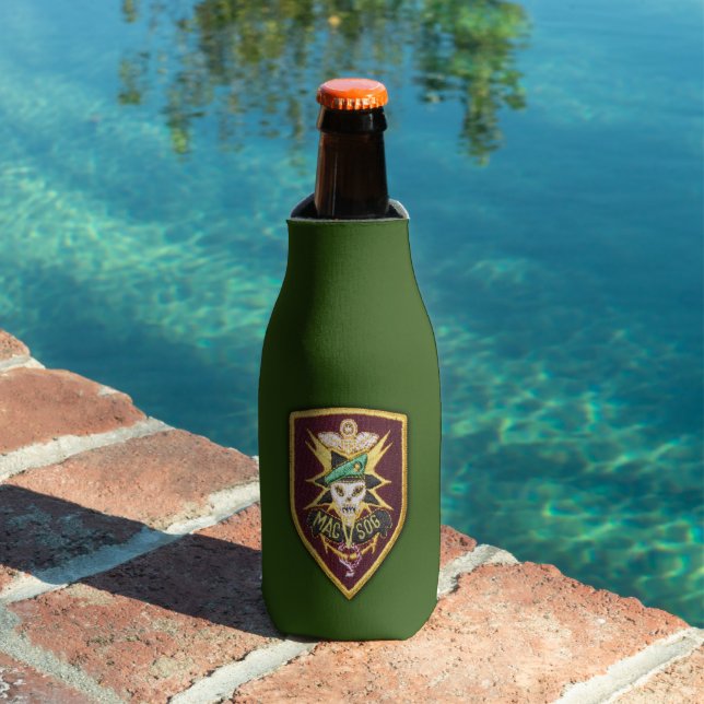 Enfriador De Botellas MAC V SOG parche para veteranos de guerra de Vietn (Piscina in situ)