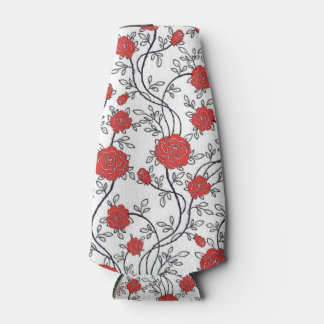 Enfriador De Botellas magnífico patrón de rosa rojo