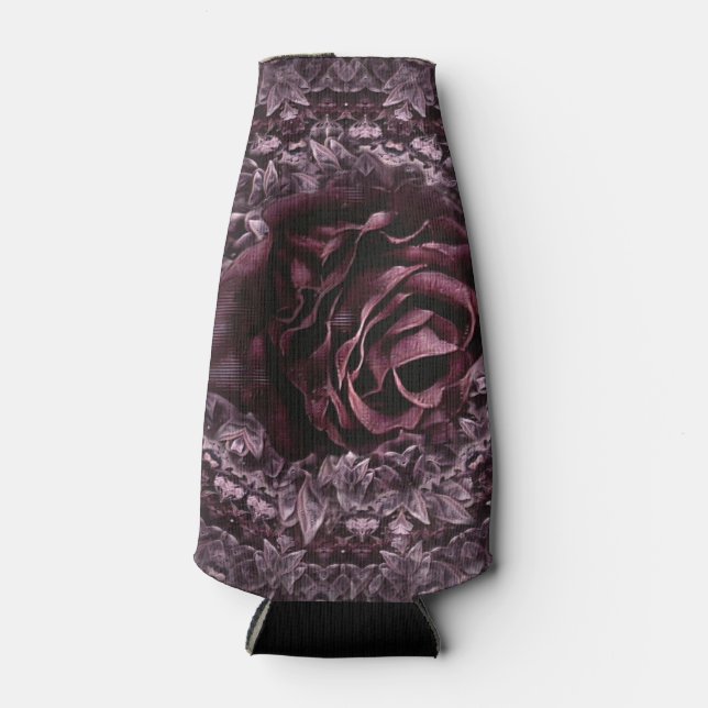 Enfriador De Botellas Mandala de rosa  (Anverso)