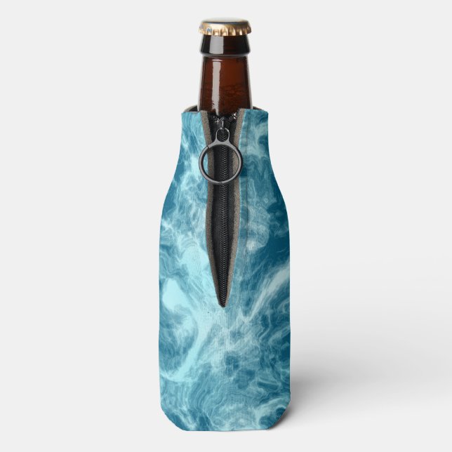 Enfriador De Botellas Marble de agua azul (Reverso de la botella)
