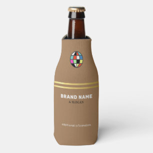 Enfriador De Botellas marca nombre comercial marrón promocional