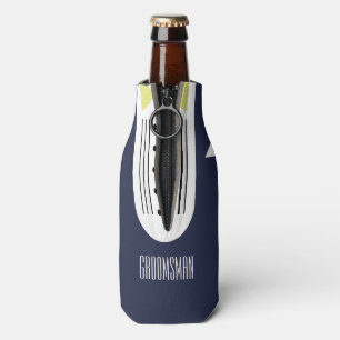 Enfriador De Botellas Marina de guerra y refrigerador amarillo de la