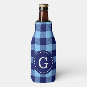 Enfriador De Botellas marino Blue Buffalo Plaid