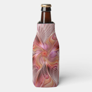 Enfriador De Botellas Mariposa abstracta de fantasía colorida arte fract