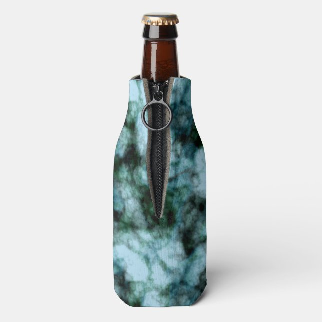 Enfriador De Botellas Mármol verde azul (Reverso de la botella)