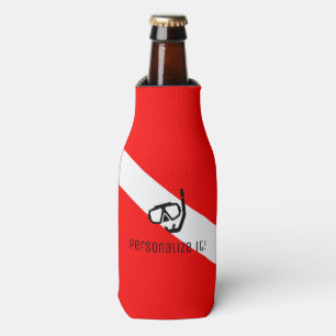 Enfriador De Botellas Máscara de buceo con bandera