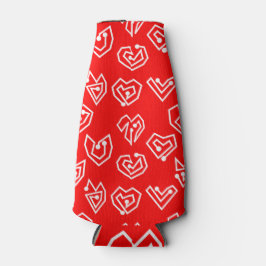 Enfriador De Botellas Mazes de San Valentín blanco