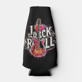 Enfriador De Botellas Me encanta la pintura de guitarra eléctrica Rock N