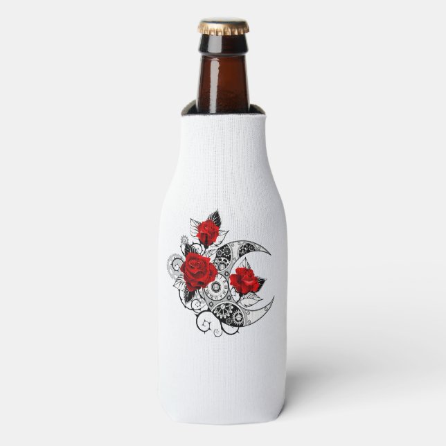 Enfriador De Botellas Media luna mecánica con rosas rojas (Frente de la botella)