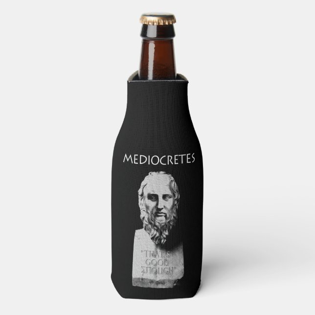 Enfriador De Botellas Mediocretas (filósofo del mediocre) (Frente de la botella)