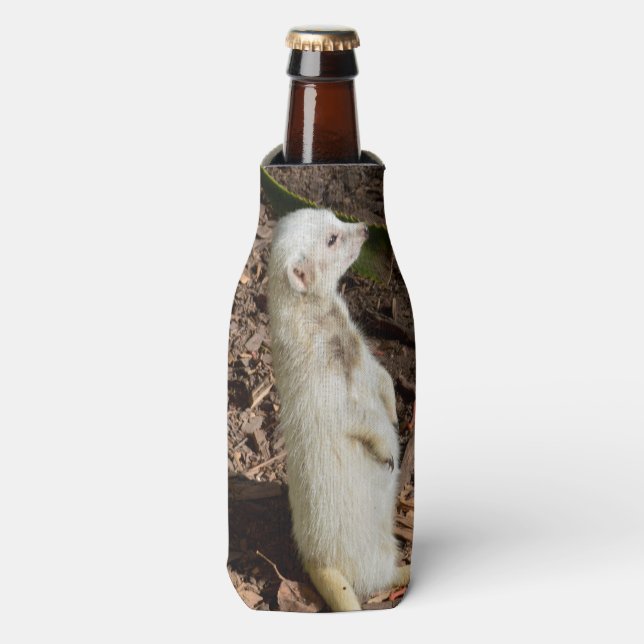 Enfriador De Botellas Meerkat blanco, (Frente de la botella)