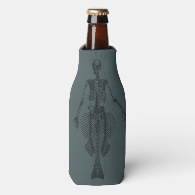 Enfriador De Botellas Mermaid Skeleton (Frente de la botella)