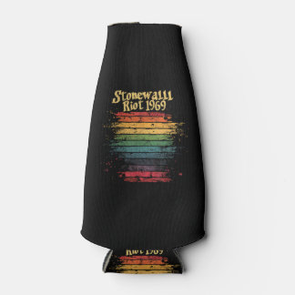 Enfriador De Botellas Mes del Orgullo Gay Bandera de Arcoíris Muro de Pi