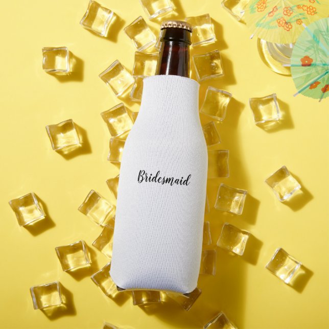 Enfriador De Botellas MÍNIMO SENCILLO añada su nombre personalizado dama (Verano in situ)