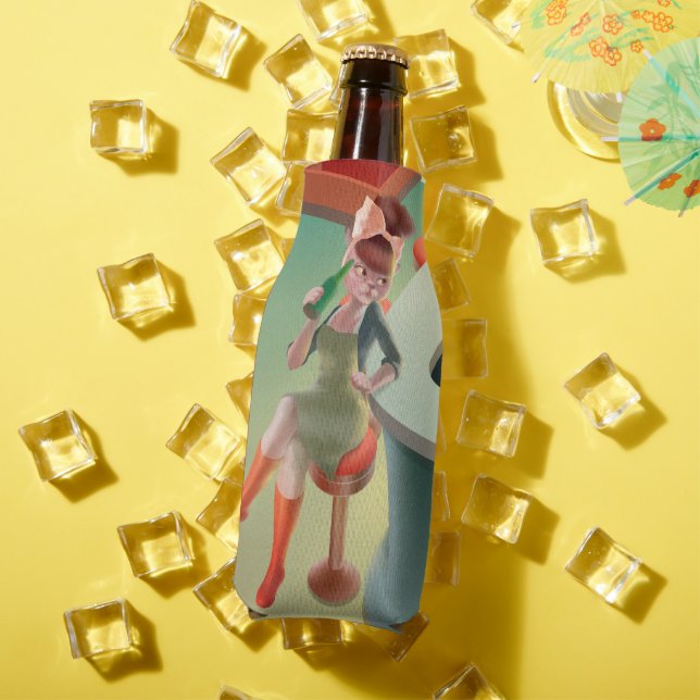 Enfriador De Botellas Miss Meow - Serie nocturna de bares (Verano in situ)