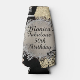 Enfriador De Botellas Moda Elegante Fabuloso 50 cumpleaños personalizado