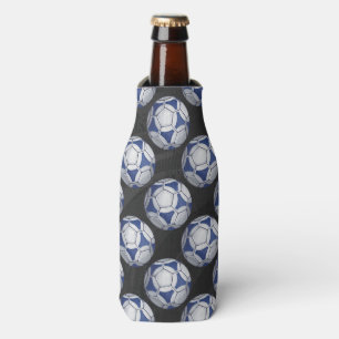Enfriador De Botellas Modelo azul y blanco de Futbal