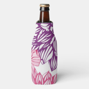 Enfriador De Botellas Modelo con los asteres y la dalia rosados
