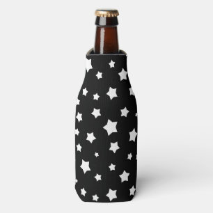 Enfriador De Botellas Modelo de estrellas blanco y negro