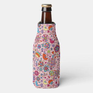 Enfriador De Botellas Modelo de la primavera con las flores coloridas