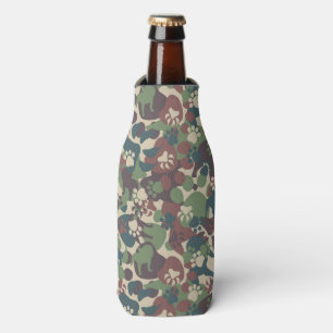 Enfriador De Botellas Modelo del camuflaje del perro