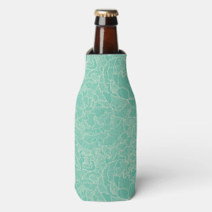 Enfriador De Botellas Modelo del Peony de la turquesa
