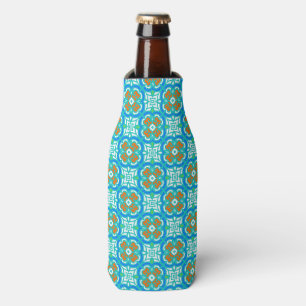 Enfriador De Botellas Modelo étnico verde azulado