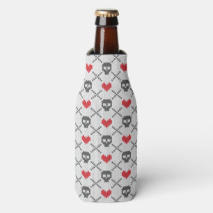 Enfriador De Botellas Modelo hecho punto con los cráneos