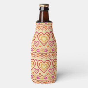 Enfriador De Botellas Modelo hecho punto el día de San Valentín