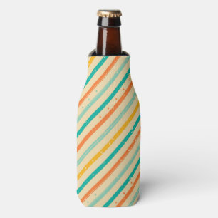 Enfriador De Botellas Modelo rayado del grunge retro
