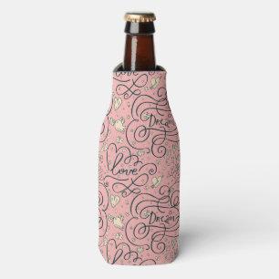 Enfriador De Botellas Modelo romántico con los corazones y los pájaros
