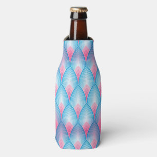 Enfriador De Botellas Modelo verde azulado y rosado del pétalo
