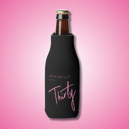 Enfriador De Botellas Moderno 30° Treinta y Treinta Años Rosa negro