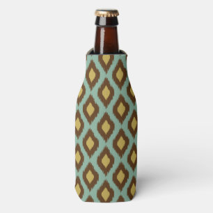 Enfriador De Botellas Moderno amarillo azul del ikat tribal moderno