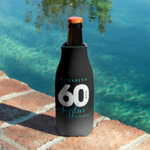 Enfriador De Botellas Moderno Helado Girly Azul 60 y Sizzling