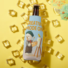 Enfriador De Botellas Modo Creativo Activado: Artista Perro Bichon Pinto