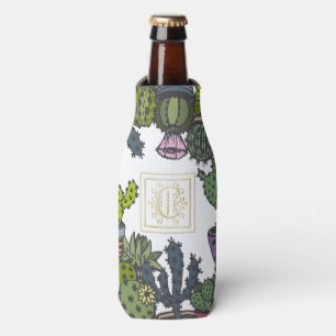 Enfriador De Botellas Monograma C del cactus