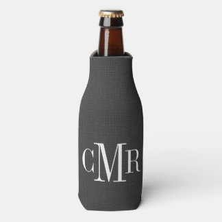Enfriador De Botellas Monograma clásico de carbón vegetal ruso